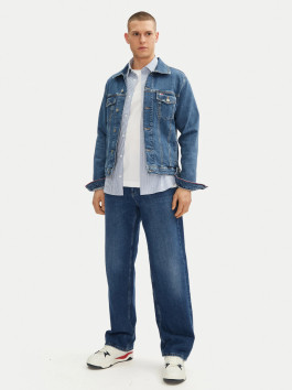 nahlad Tommy Jeans pánska modrá džínsová bunda