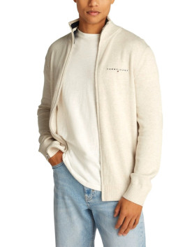 nahlad Tommy Jeans pánsky krémový sveter