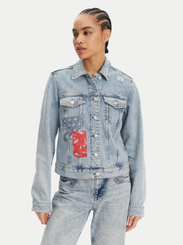 nahlad Tommy Jeans dámska modrá džínsová bunda