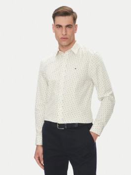 nahlad Tommy Hilfiger pánska krémová košeľa