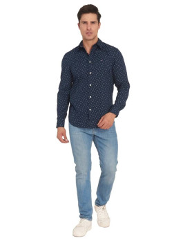 nahlad Tommy Hilfiger pánska tmavo modrá košeľa