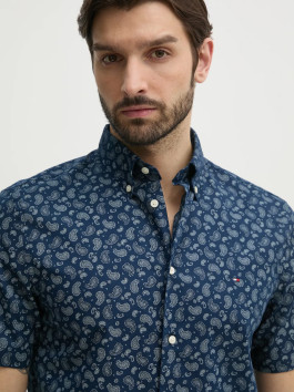 nahlad Tommy Hilfiger pánska tmavo modrá košeľa