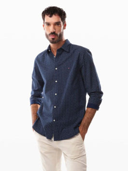 nahlad Tommy Hilfiger pánska tmavo modrá košeľa
