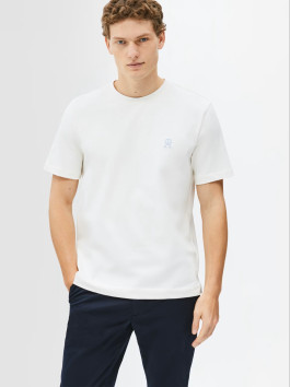 nahlad Tommy Hilfiger pánske krémové tričko