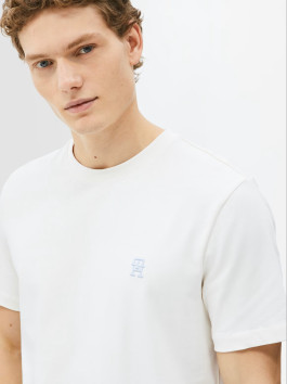 nahlad Tommy Hilfiger pánske krémové tričko