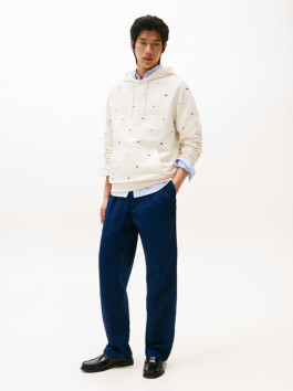 nahlad Tommy Hilfiger pánska krémová mikina