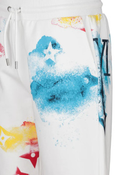 nahlad 19v69 pánske biele vzorované šortky