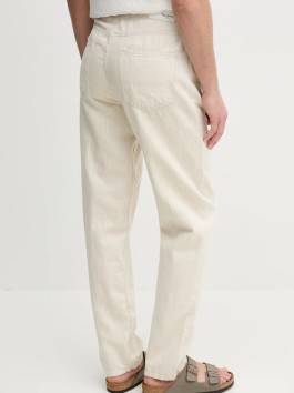 nahlad Pepe Jeans pánske krémové džínsy