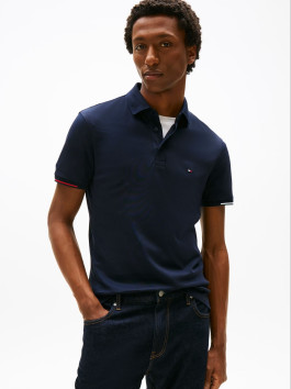 nahlad Tommy Hilfiger pánske tmavo modré polo tričko