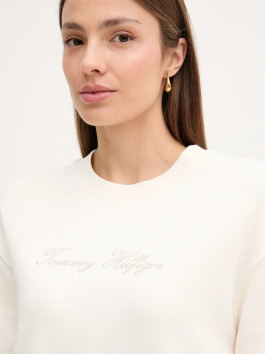 nahlad Tommy Hilfiger dámska krémová mikina