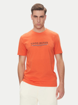 nahlad Tommy Hilfiger pánske oranžové tričko 