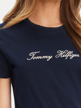 nahlad Tommy Hilfiger dámske tmavo modré tričko