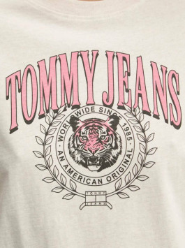 nahlad Tommy Jeans dámske béžové tričko