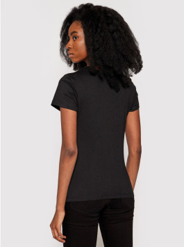 nahlad Calvin Klein dámske čierne tričko Embroidery