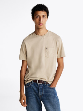 nahlad Tommy Hilfiger béžové pánske tričko