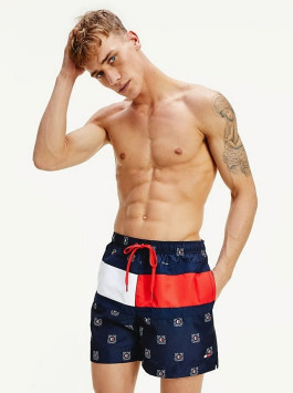 nahlad Tommy Hilfiger pánske modré plavky Medium