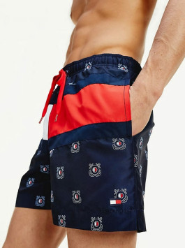 nahlad Tommy Hilfiger pánske modré plavky Medium