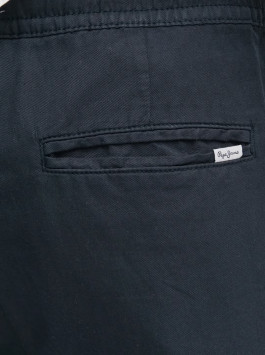 nahlad Pepe Jeans pánske tmavo modré ľanové šortky