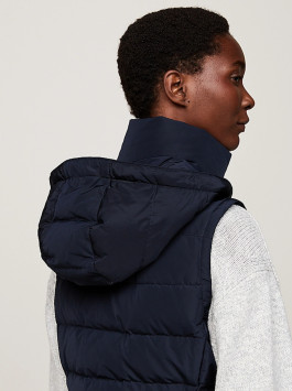 nahlad Tommy Hilfiger dámska tmavo modrá páperová vesta