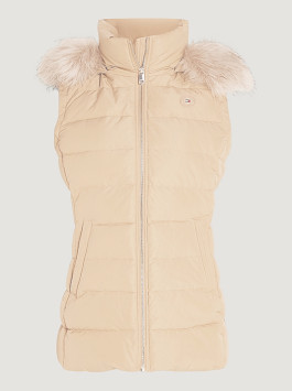 nahlad Tommy Hilfiger dámska hnedá páperová vesta