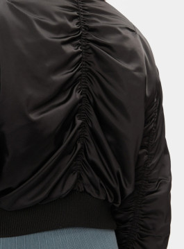 nahlad Calvin Klein dámsky saténový čierny bomber