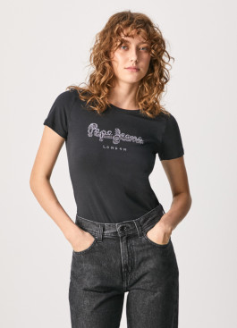 nahlad Pepe Jeans dámske čierne tričko BEATRICE