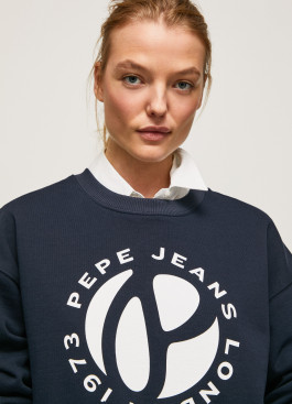 nahlad Pepe Jeans dámska modrá mikina WY LLILE