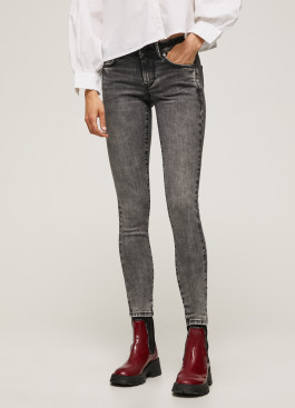 nahlad Pepe Jeans dámske šedé džínsy Pixie