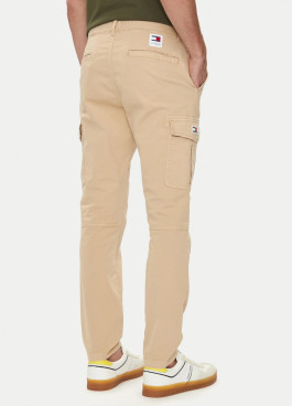 nahlad Tommy Jeans pánske béžové nohavice