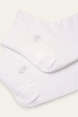 nahlad Calvin Klein pánske biele ponožky 2 pack