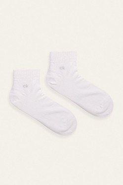 nahlad Calvin Klein pánske biele ponožky 2 pack