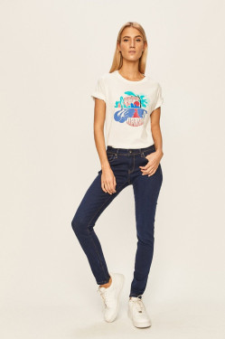 nahlad Pepe Jeans dámske tmavomodré džínsy Cher