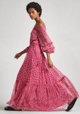 nahlad Pepe Jeans dámske ružové šaty MARLENE