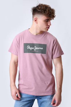 nahlad Pepe Jeans pánske ružové tričko s potlačou Aaron