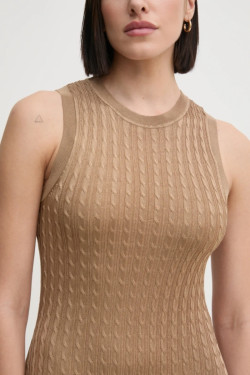 nahlad Tommy Hilfiger dámske hnedé šaty