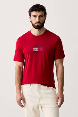 nahlad Tommy Hilfiger pánske červené tričko