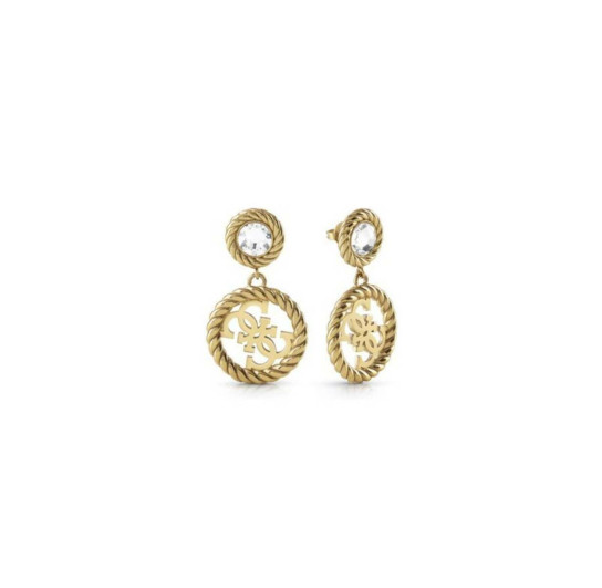 Guess dámske pozlátené náušnice