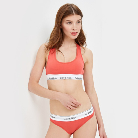 Calvin Klein dámska žiarivo červená braletka