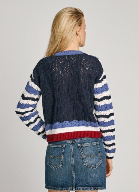 detail Pepe Jeans dámsky sveter HARLOW