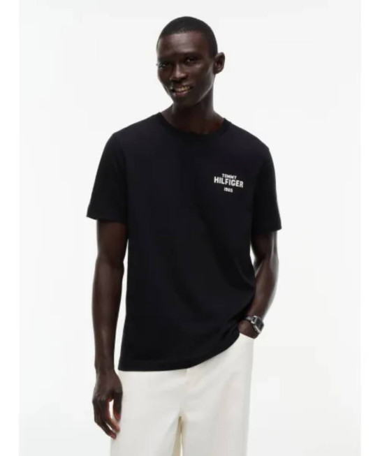 Tommy Hilfiger pánske čierne tričko
