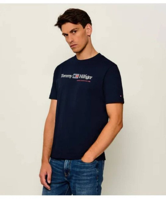 Tommy Hilfiger pánske tmavo modré tričko