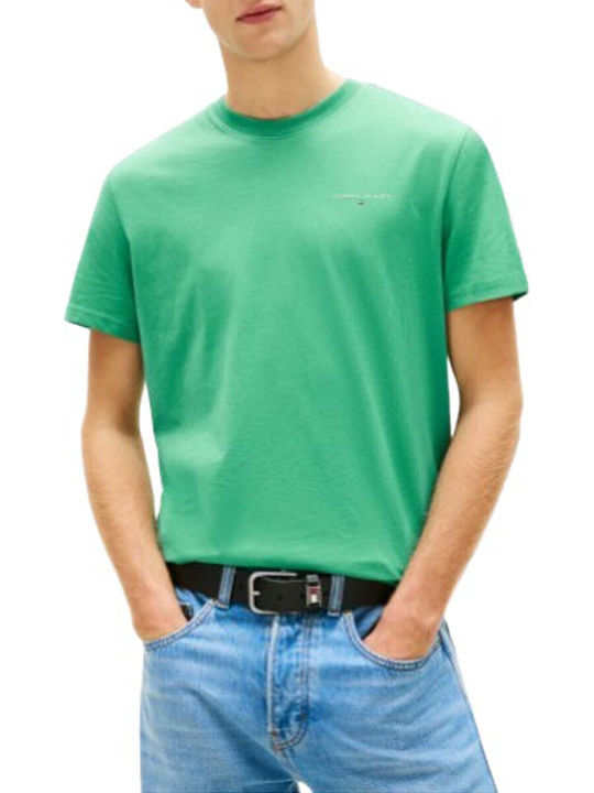 Tommy Jeans pánske zelené tričko