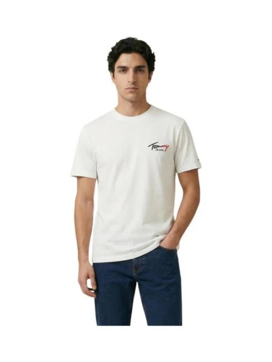 Tommy Jeans pánske biele tričko