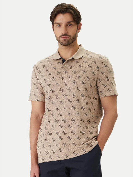 Guess pánske hnedé polo tričko