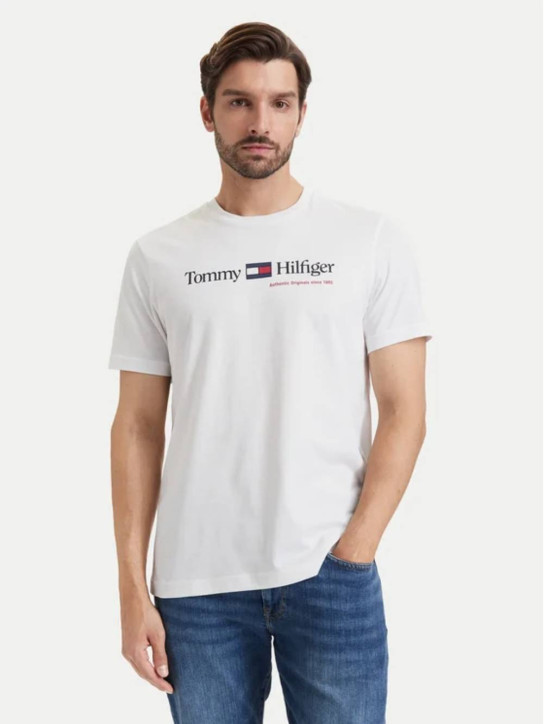Tommy Hilfiger pánske biele tričko