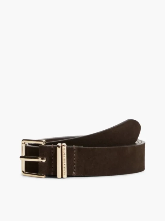 Tommy Hilfiger dámsky tmavo hnedý opasok
