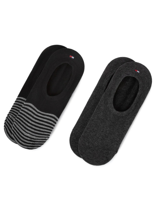 Tommy Hilfiger pánske čierne ponožky 2 pack