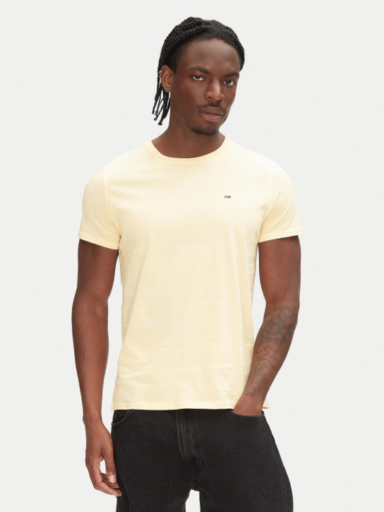 Tommy Jeans pánske žlté tričko