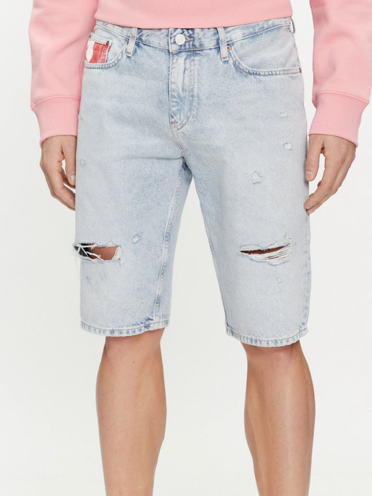 Tommy Jeans pánske svetlo modré džínsové šortky