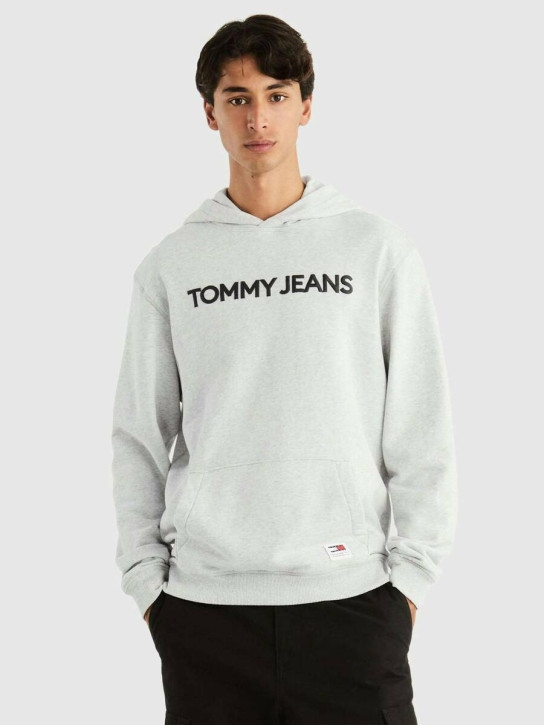 Tommy Jeans pánska šedá mikina